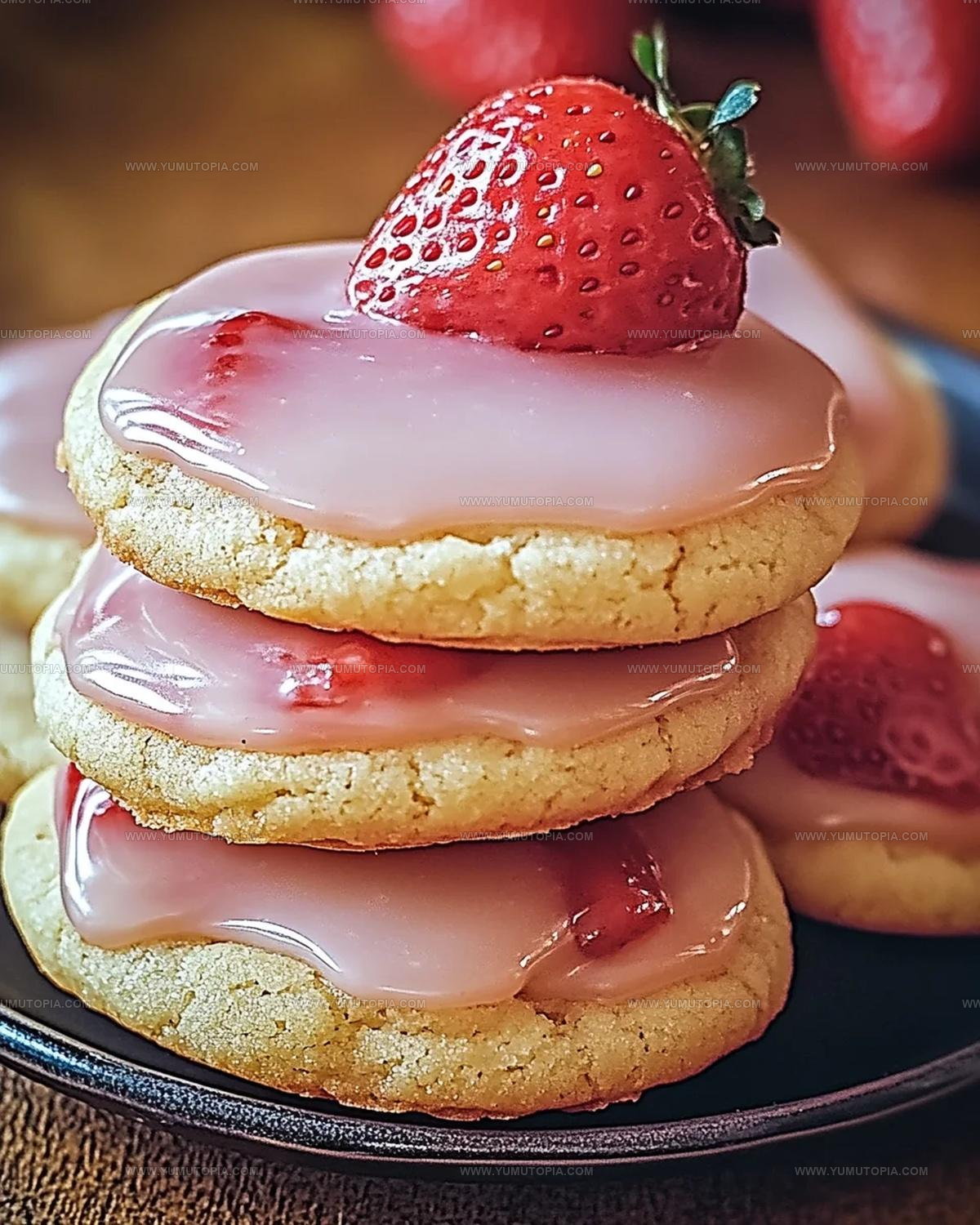 Strawberry Glaze Cookies Recipe