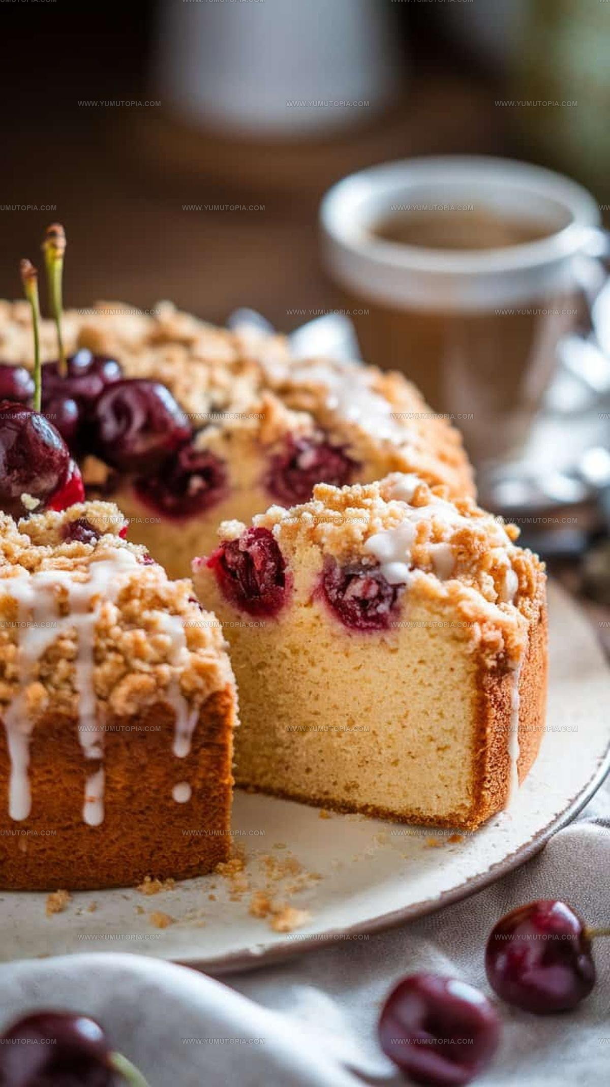 Cherry Almond Coffee Cake Recipe
