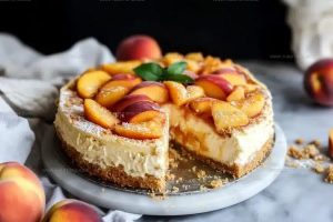 Peach Cobbler Cheesecake Recipe