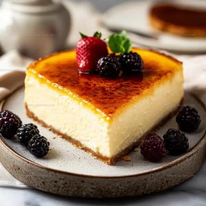 Crackled-Top Creme Brulee Cheesecake Recipe