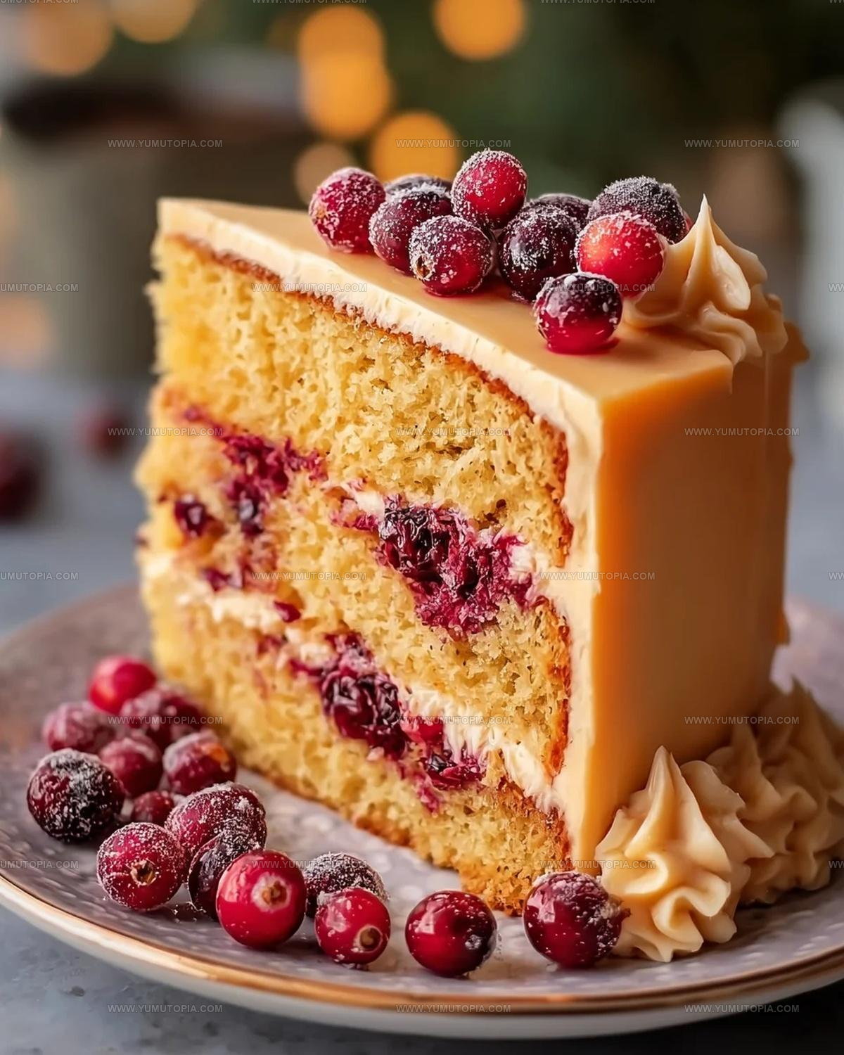 Cranberry Orange Layer Cake With Citrus Buttercream Recipe