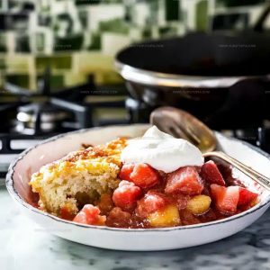 Strawberry Rhubarb Cobbler Recipe