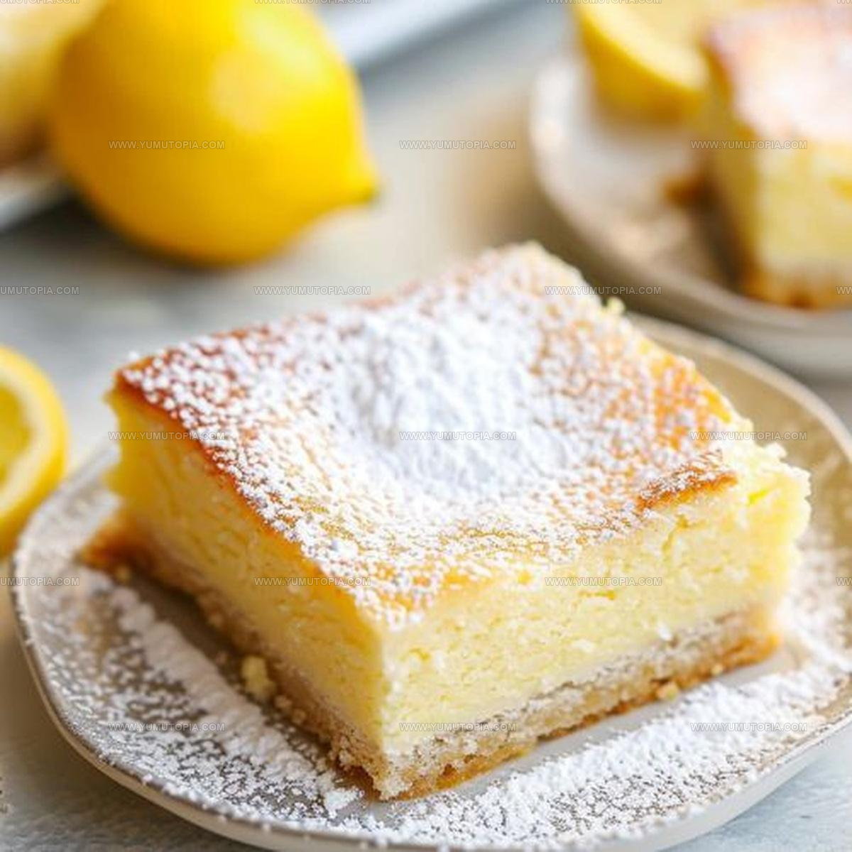 Custard-Layered Lemon Custard Cake Recipe