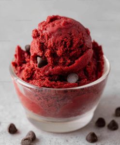 Eggless Edible Red Velvet Cookie Dough Recipe