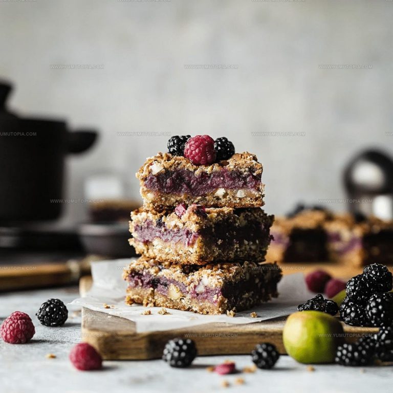 Nutty Blackberry Pistachio Crumble Bars Recipe