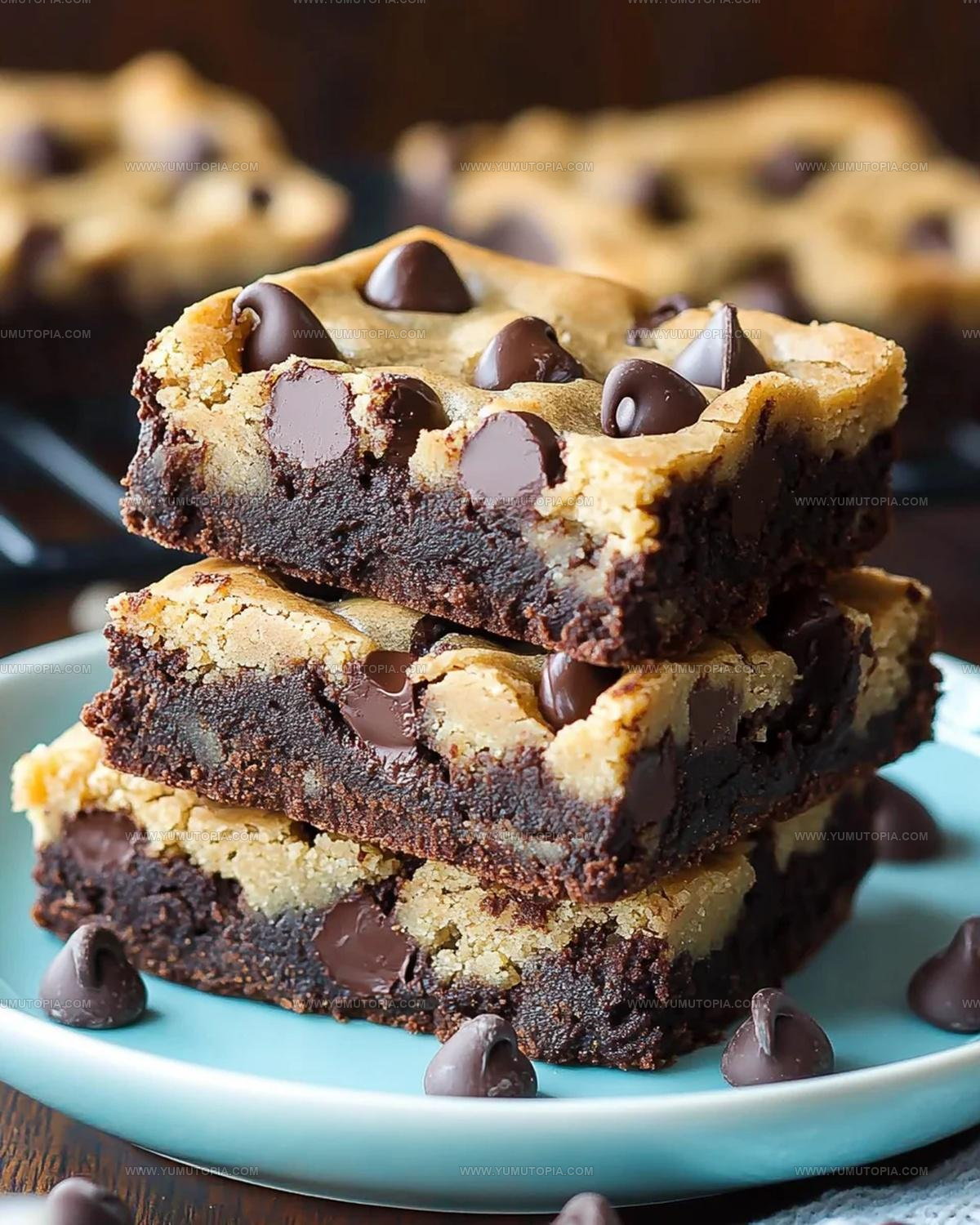 Layered Bars Chocolate Chip Cookie Brownies Recipe