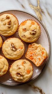 Carrot Walnut Cottage Cheese Muffins Recipe