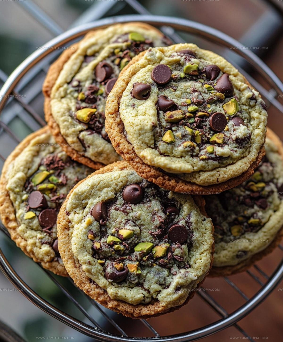 Pistachio Cream Chocolate Chip Cookies Recipe
