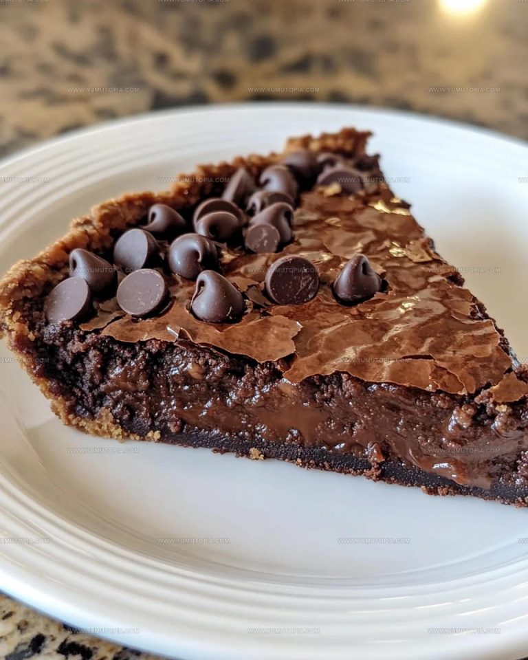 Fudgy-Center Gooey Brownie Pie Recipe