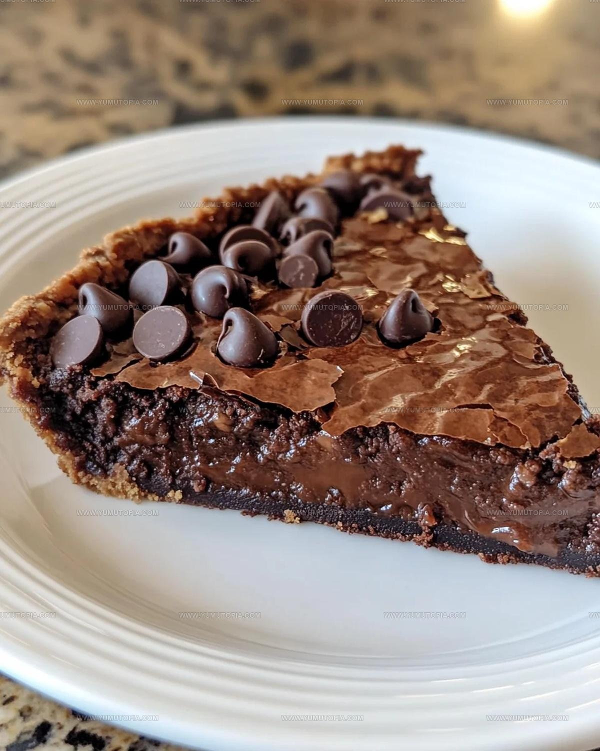 Fudgy-Center Gooey Brownie Pie Recipe