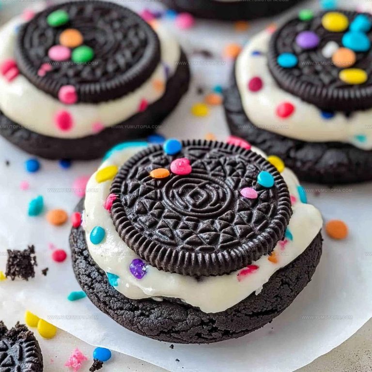 Copycat Crumbl Oreo Birthday Cake Cookies Recipe