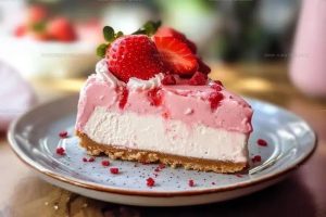 Velvet Strawberry Cheesecake Recipe