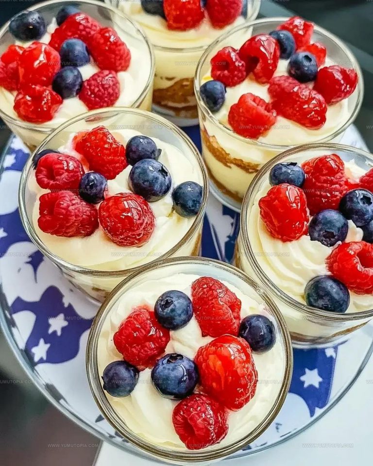 Red White Blue Cheesecake Trifle Recipe