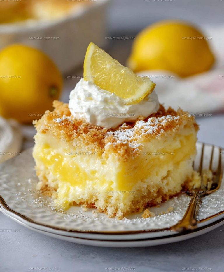 Lemon Creamy Lemon Cream Cheese Dump Cake Recipe