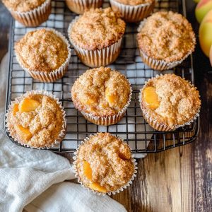 Peach Sourdough Muffins Recipe