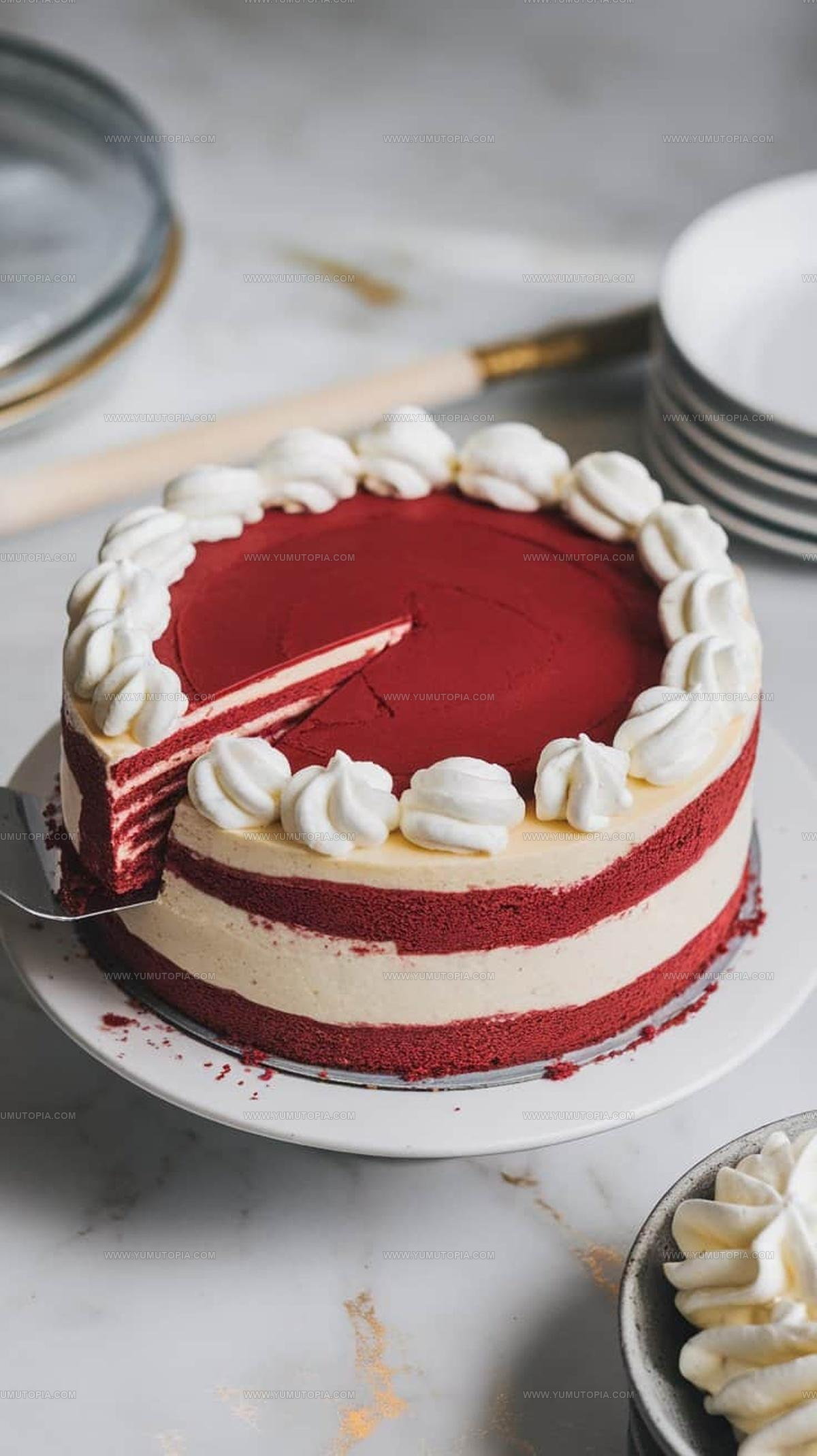 Layered Red Velvet Cheesecake Recipe