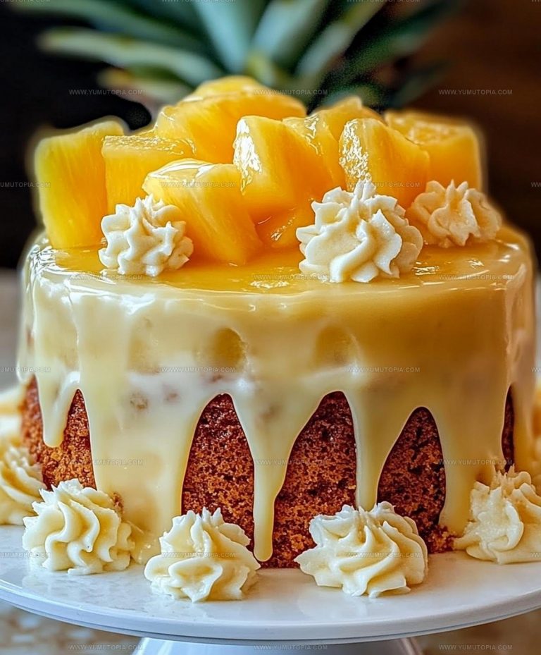 Nut Studded Pineapple Heaven Cake Recipe