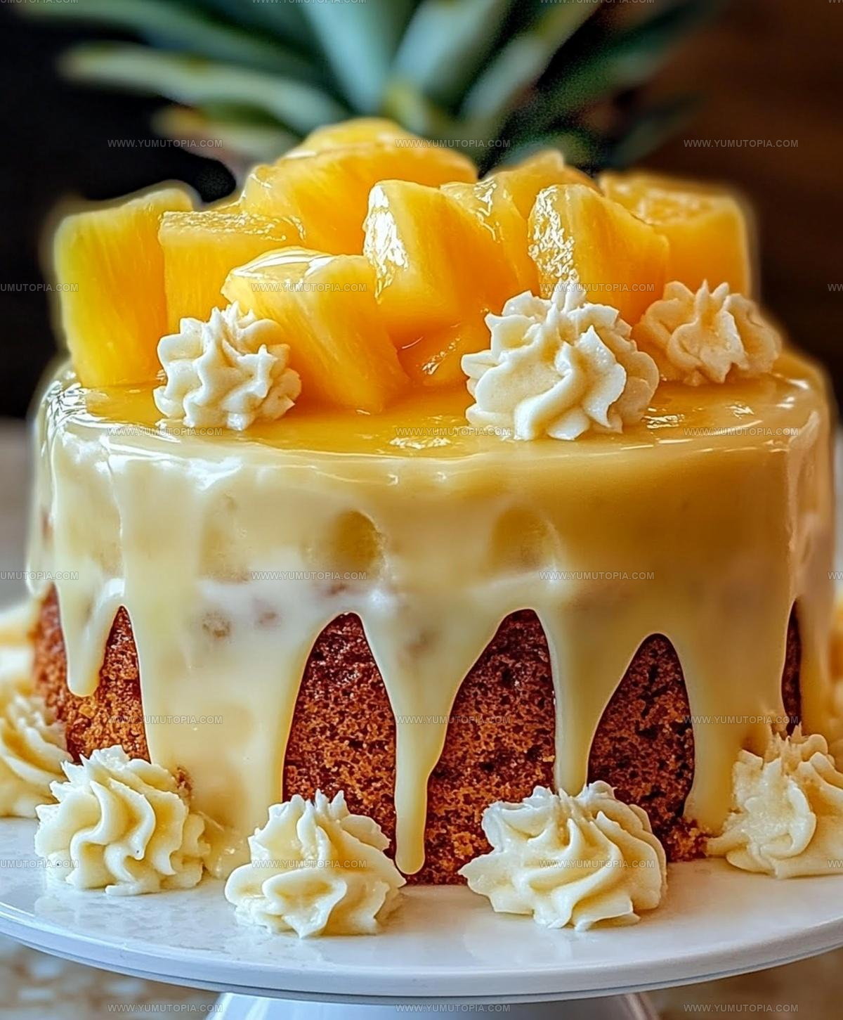 Nut Studded Pineapple Heaven Cake Recipe