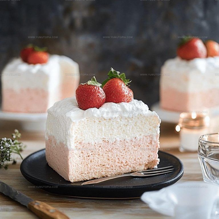 Light Strawberry Cloud Cake Recipe