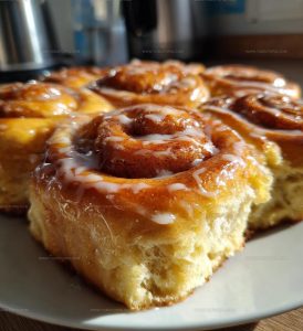 Glazed Banana Bread Cinnamon Rolls Recipe