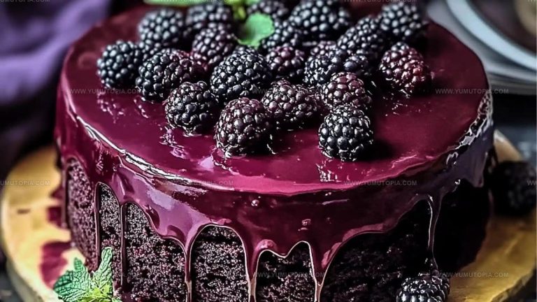 Blackberry Velvet Gothic Cake Recipe