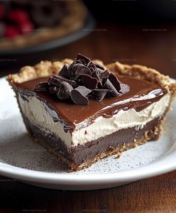 Layered Chocolate Caramel Cream Pie Recipe