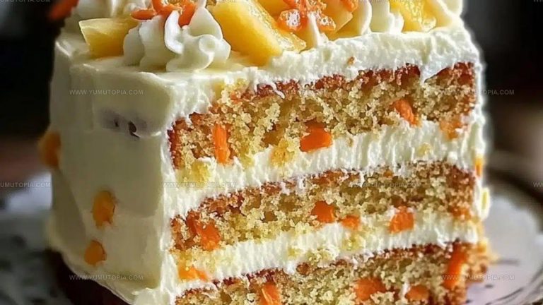 Pineapple-Moist Carrot Cream Cake Recipe