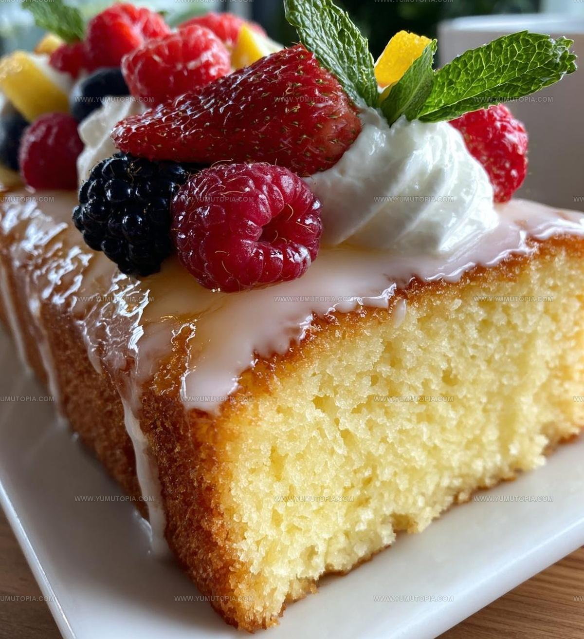 Zesty Baked Lemon Custard Cake Recipe