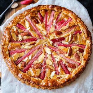 Rhubarb Almond Frangipane Tart Recipe