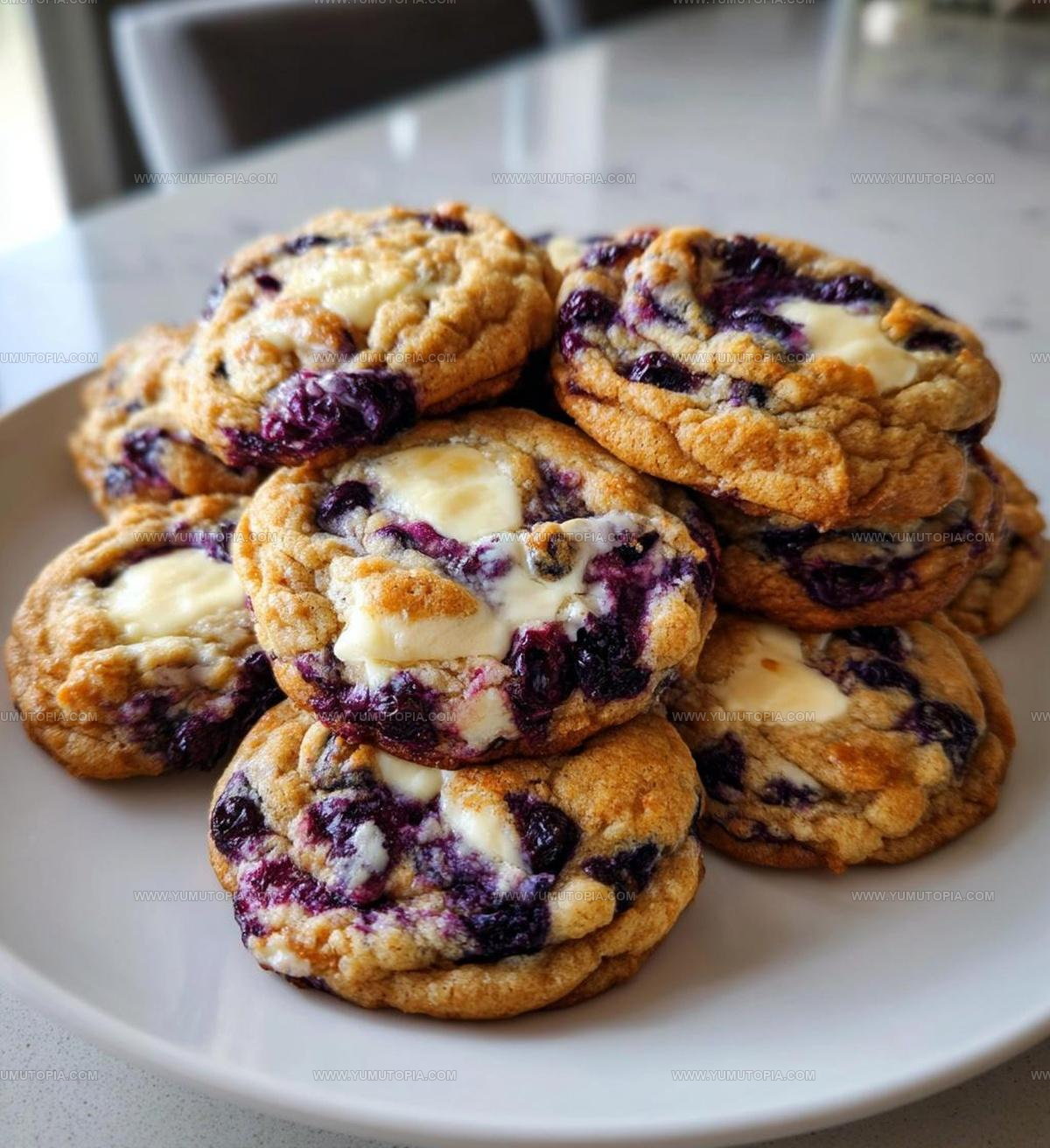 Swirled Blueberry Cheesecake Cookies Recipe
