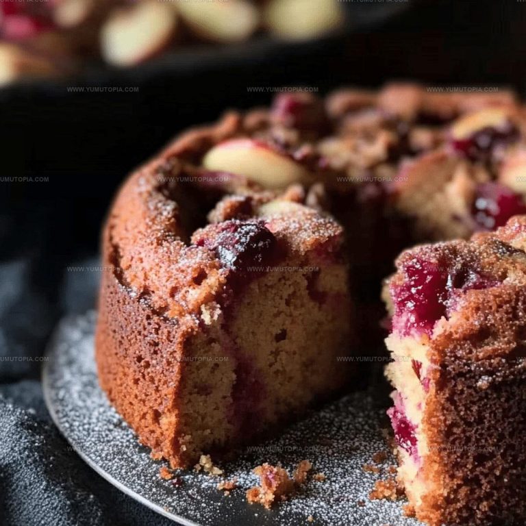 Tart Apple Cranberry Bundt Cake Recipe