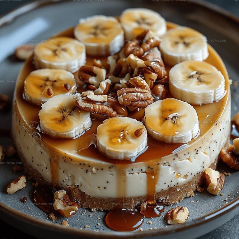 Banana Cheesecake With Caramel Recipe