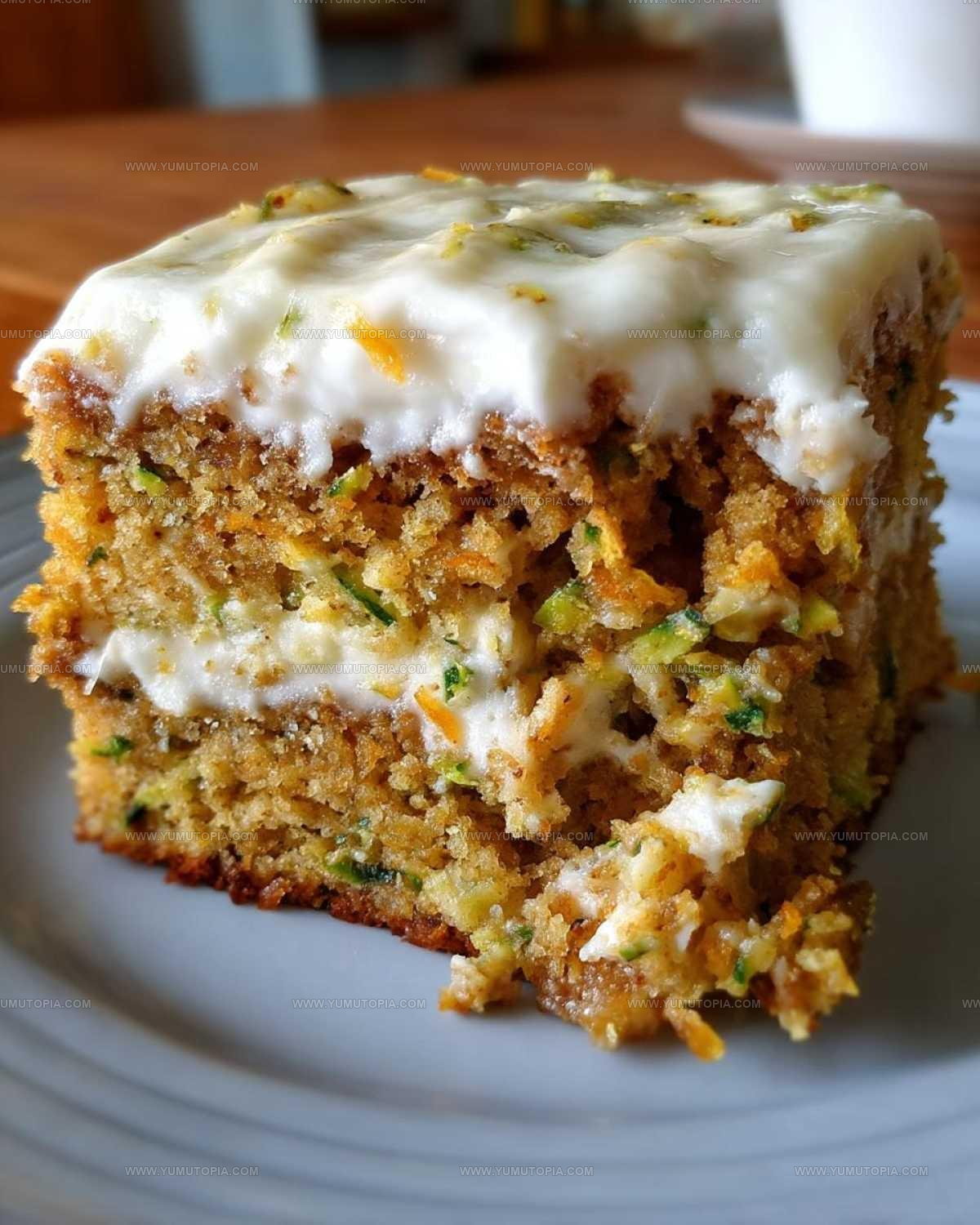 Frosted Zucchini Bars with Cream Cheese Recipe