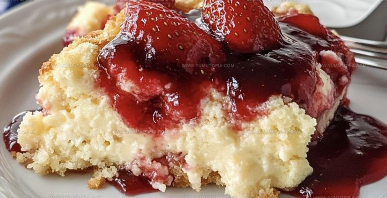 Easy Strawberry Cheesecake Dump Cake Recipe