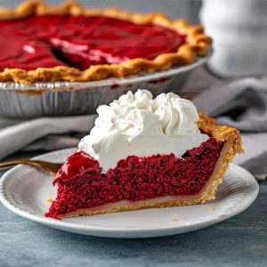 Rich Red Velvet Brownie Pie Recipe