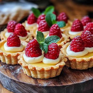 Bakery-Style Raspberry Vanilla Tarts Recipe