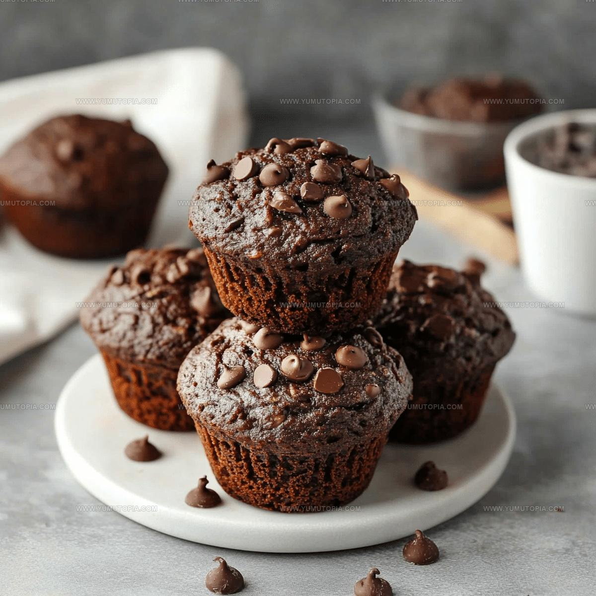 Moist Chocolate Zucchini Muffins Recipe