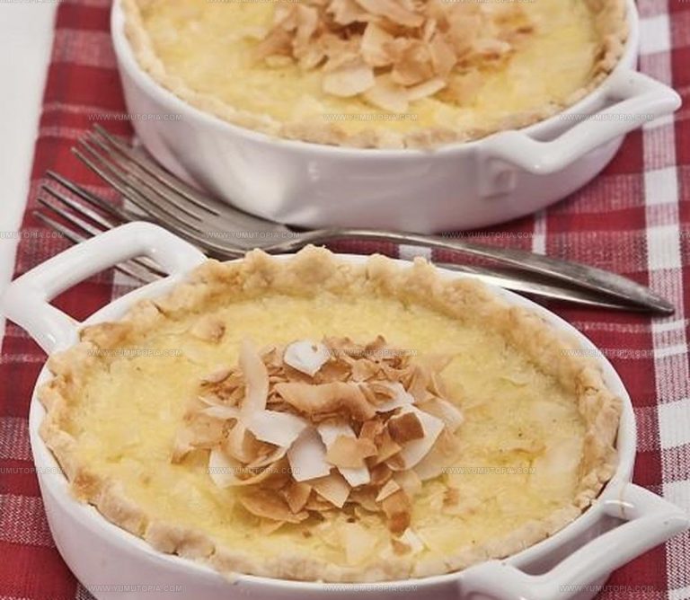 Coconut-Laced Custard Pie Recipe