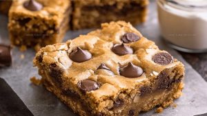 Tender Chocolate Chip Cookie Bars Recipe