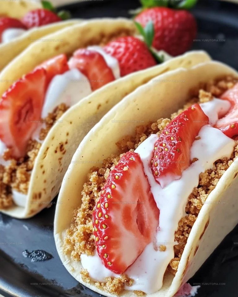 Crunch-Coated Strawberry Crunch Cheesecake Tacos Recipe