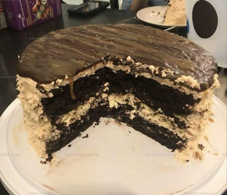 Salted Caramel Chocolate Cheesecake Cake Recipe