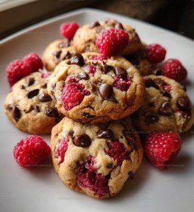 Fruity Raspberry Chocolate Chip Cookies Recipe