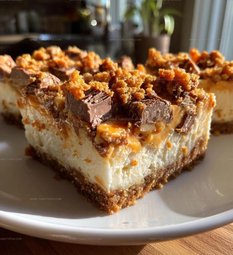 Reeses Butterfinger Cheesecake Bars Recipe