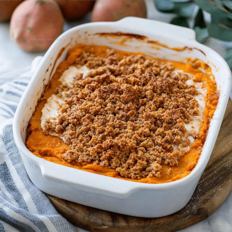 Sweet Potato Pie With Crumble Topping Recipe