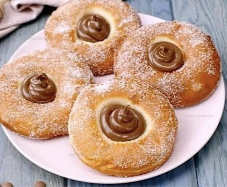 Sweet Hazelnut Cream Donuts Recipe