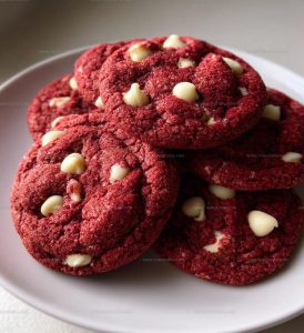 Crumbl Copycat Red Velvet Cookies Recipe