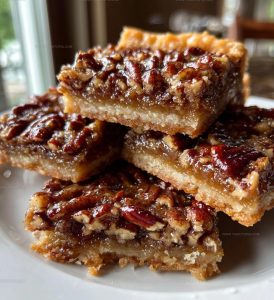 Pecan Butter Tart Squares Recipe