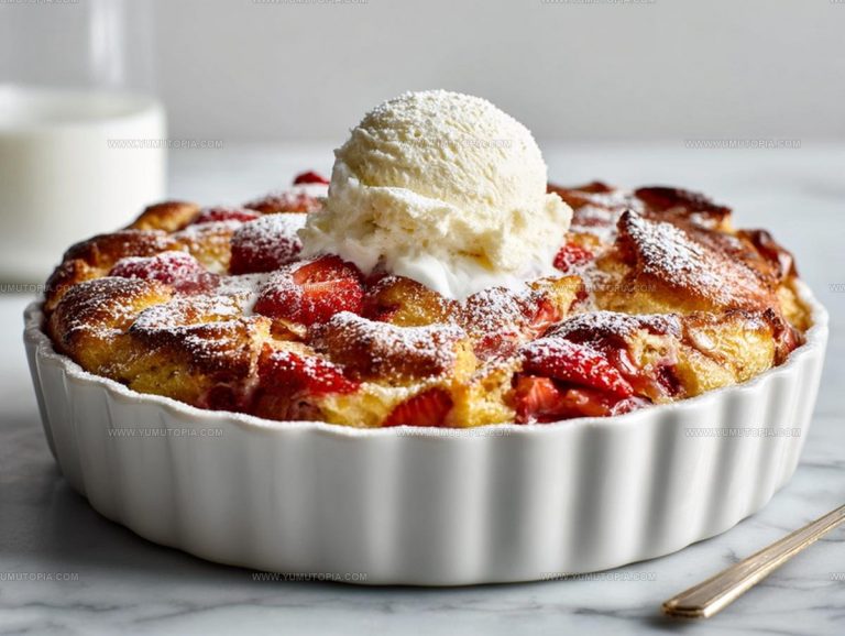 Strawberry Bread Pudding Souffle Recipe