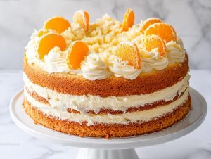 Bright Mandarin Orange Cake Recipe
