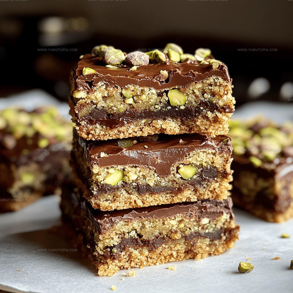 Brown Butter Pistachio Cookie Bars Recipe